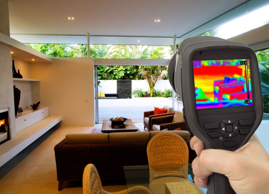 INSPECTION LOS ANGELES using thermal imaging camera during home inspection